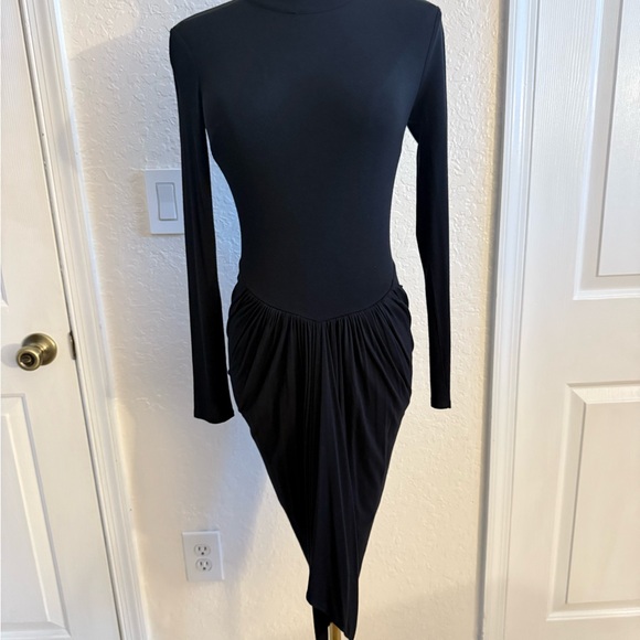 bebe Black Long Sleeve Dress - Picture 1 of 3